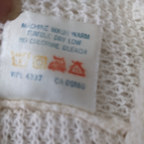 Vintage knit baby girls one piece outfit Ivory 3-6 mos - Picture 5 of 9